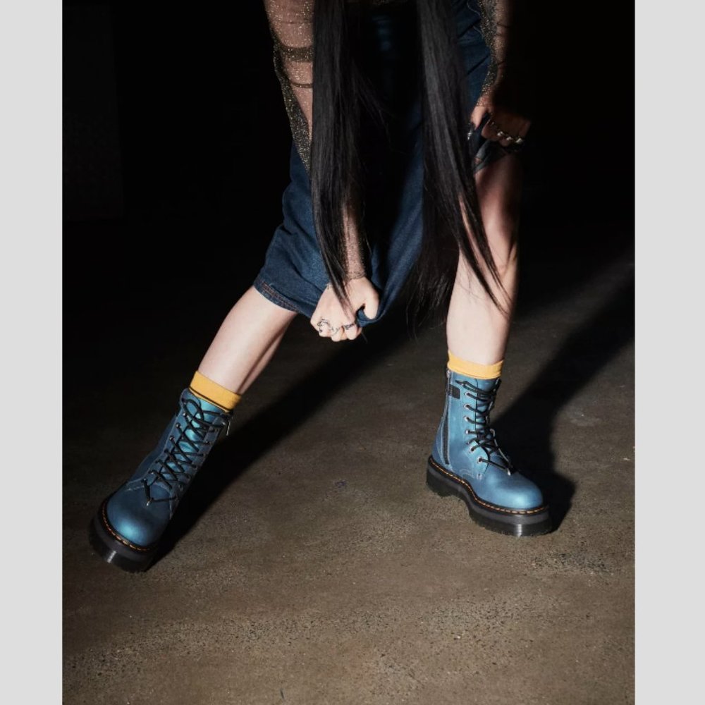 Dr. Martens Jadon II Hardware Platform in DK Blue/Bla MSRP$300 FIVE STAR Reviews - Picture 8 of 16